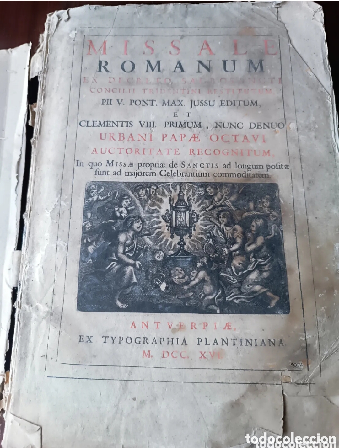 Libros antiguos: Missale Romanum 1716