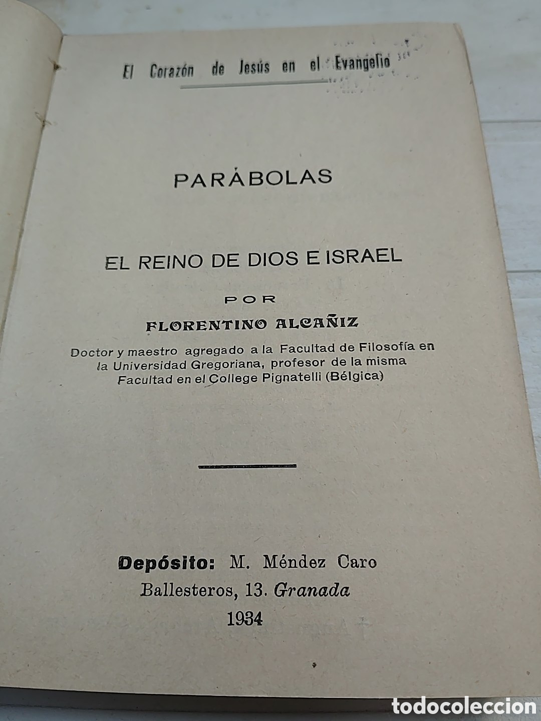 Libros antiguos: Meditaciones. Par&aacute;bolas. 1934 - Foto 2