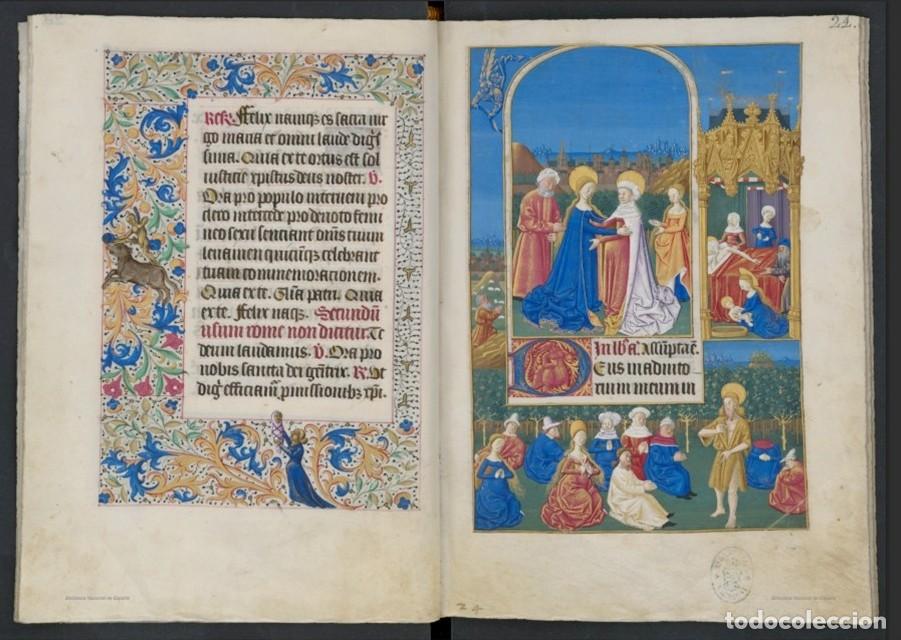 Libros antiguos: LIBRO DE HORAS DE LOS RETABLOS FACS&Iacute;MIL - Foto 15