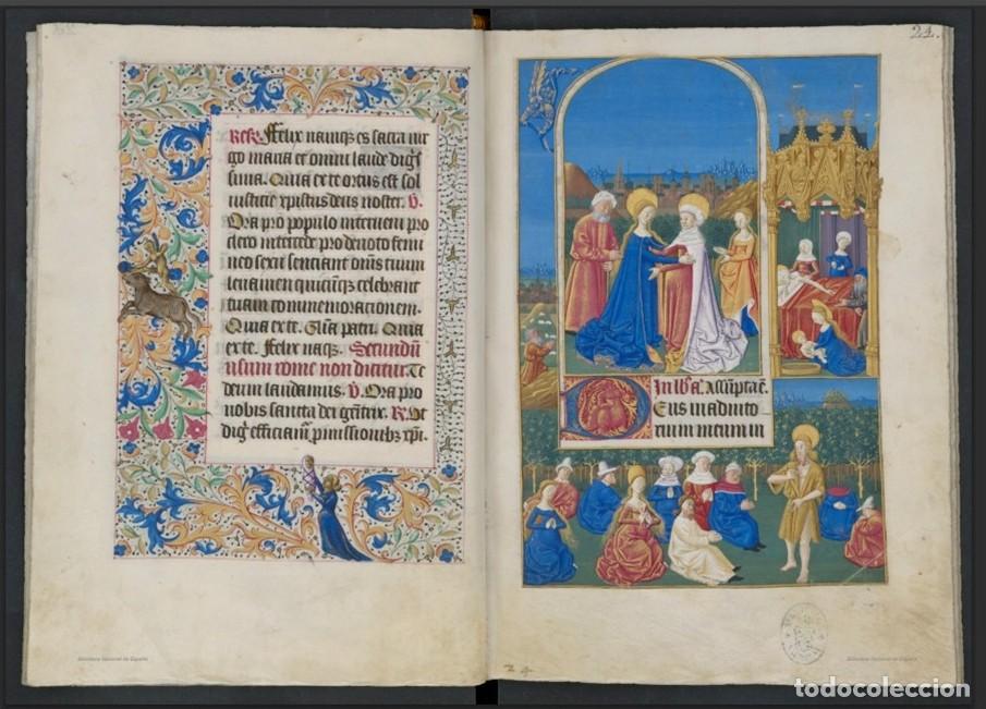 Libros antiguos: LIBRO DE HORAS DE LOS RETABLOS FACS&Iacute;MIL - Foto 21