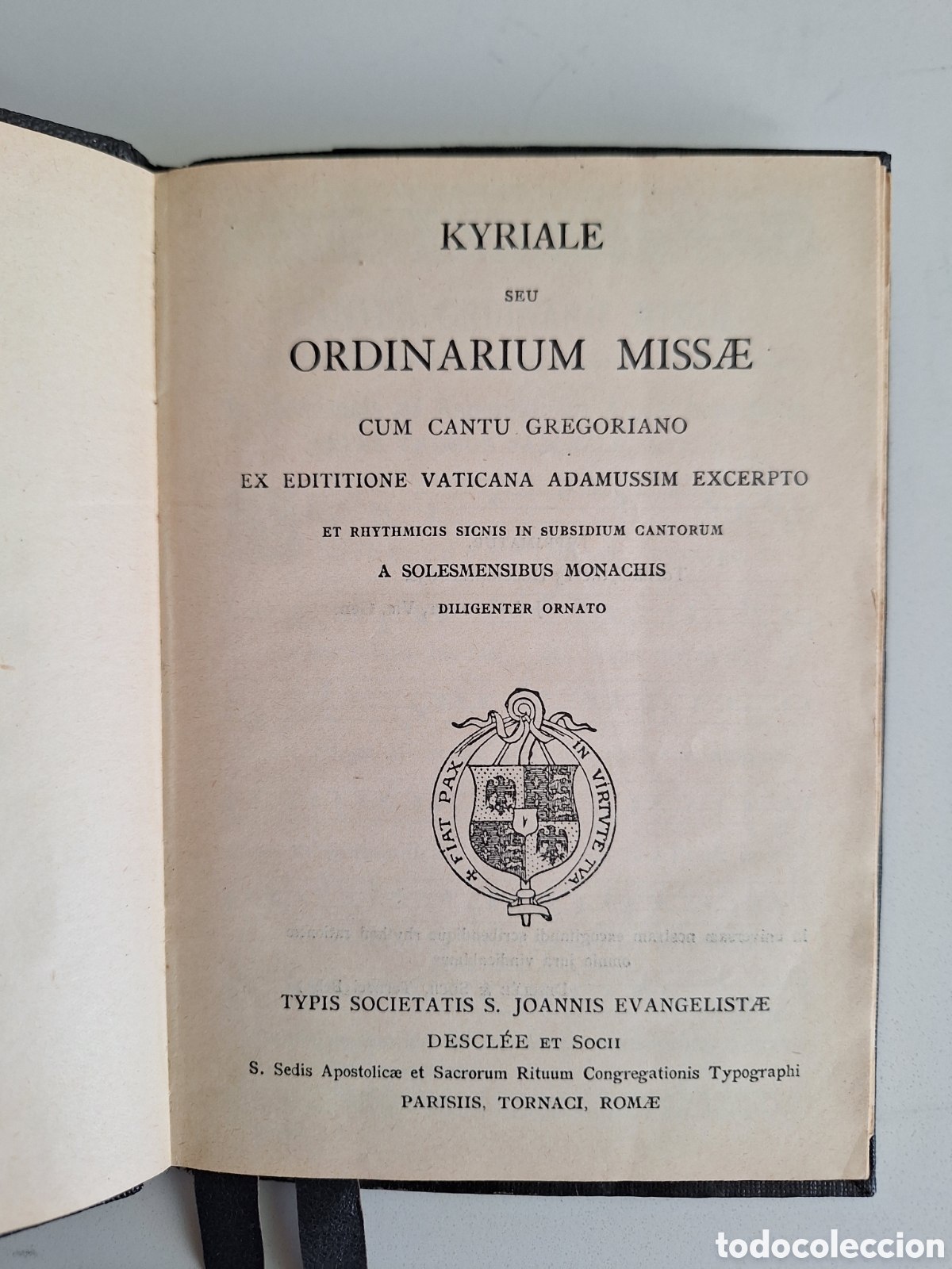 Libros antiguos: Kyriale Seu Ordinarium Missae cum Cantu Gregoriano, Desclee, 1932