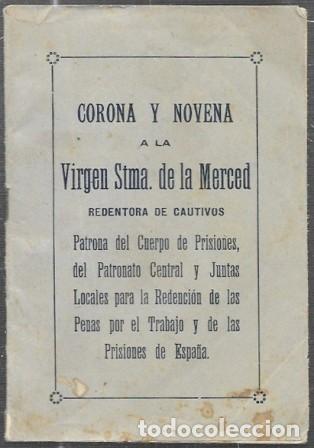 Libros antiguos: CORONA Y NOVENA A LA VIRGEN SANTISIMA DE LA MERCED - A-NOVENA-130