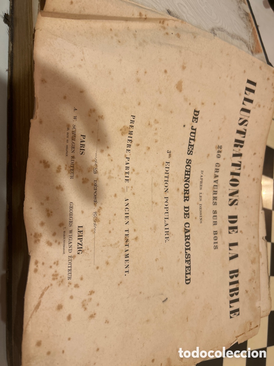 Libros antiguos: Illustrations de la Bible. 240 gravures sur bois de jules schnorr de Carolsfeld