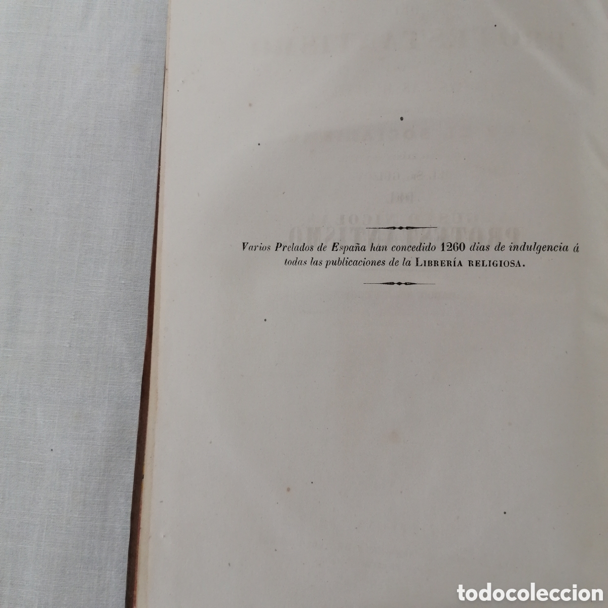 Libros antiguos: Libro Del Protestantismo de Augusto Nicol&aacute;s - Foto 7