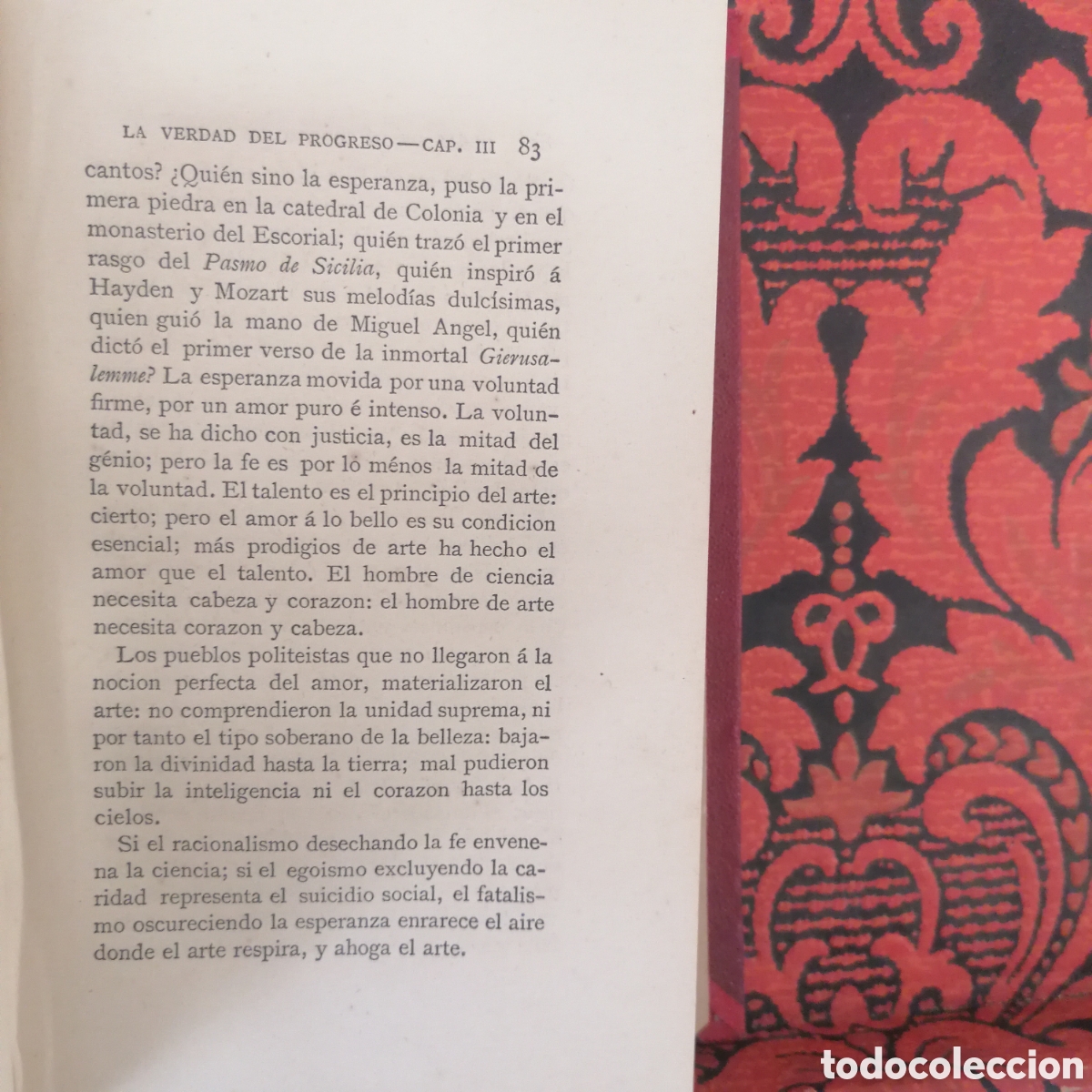 Libros antiguos: Libro la verdad del progreso, obra de D. Severo Catalina - Foto 7