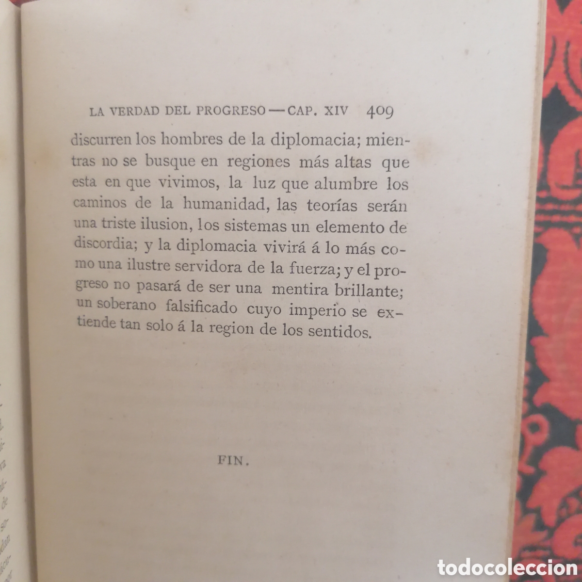 Libros antiguos: Libro la verdad del progreso, obra de D. Severo Catalina - Foto 8