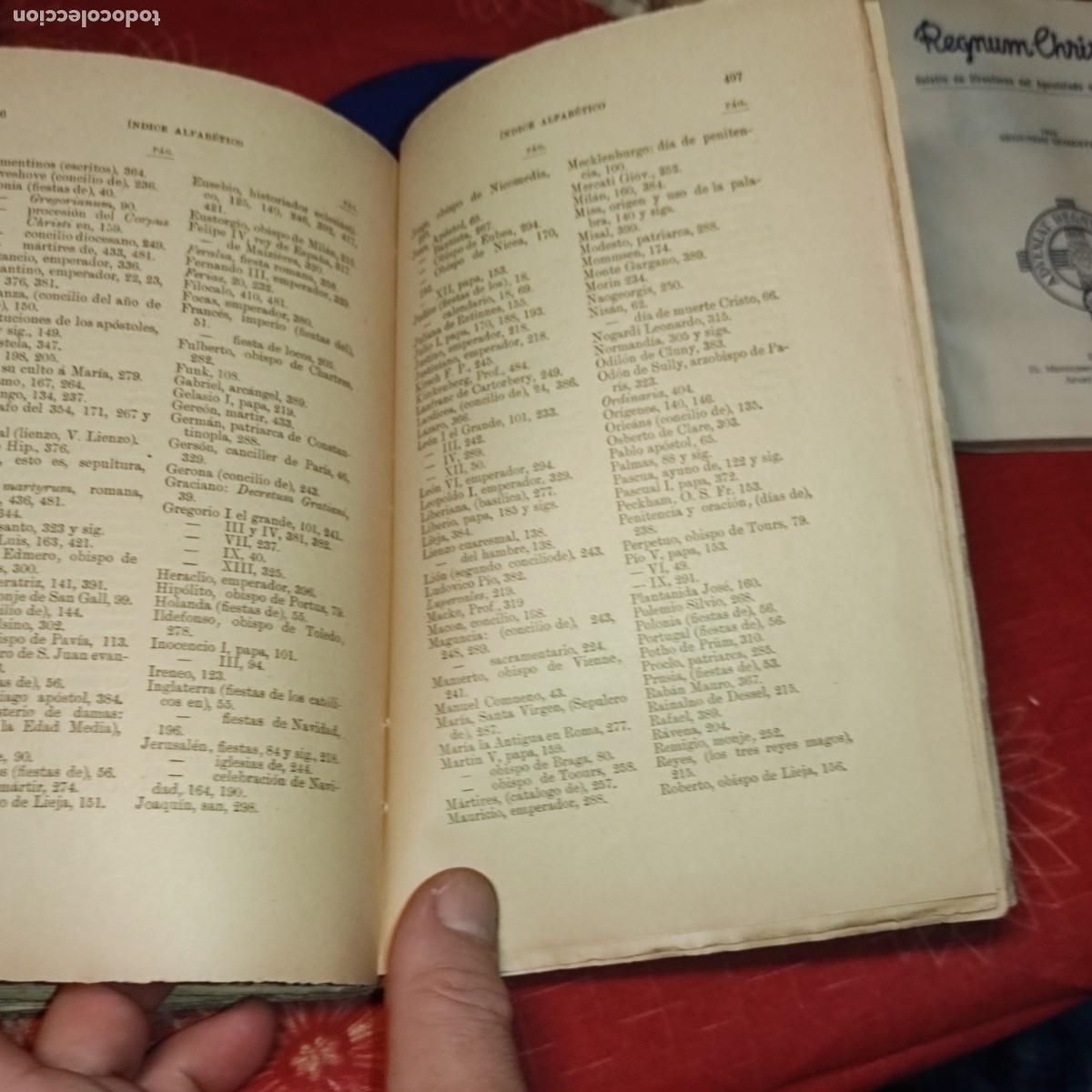 Libros antiguos: A&Ntilde;O ECLESI&Aacute;STICO Y LAS FIESTAS DE TODOS LOS SANTOS, KELLNER, 1910