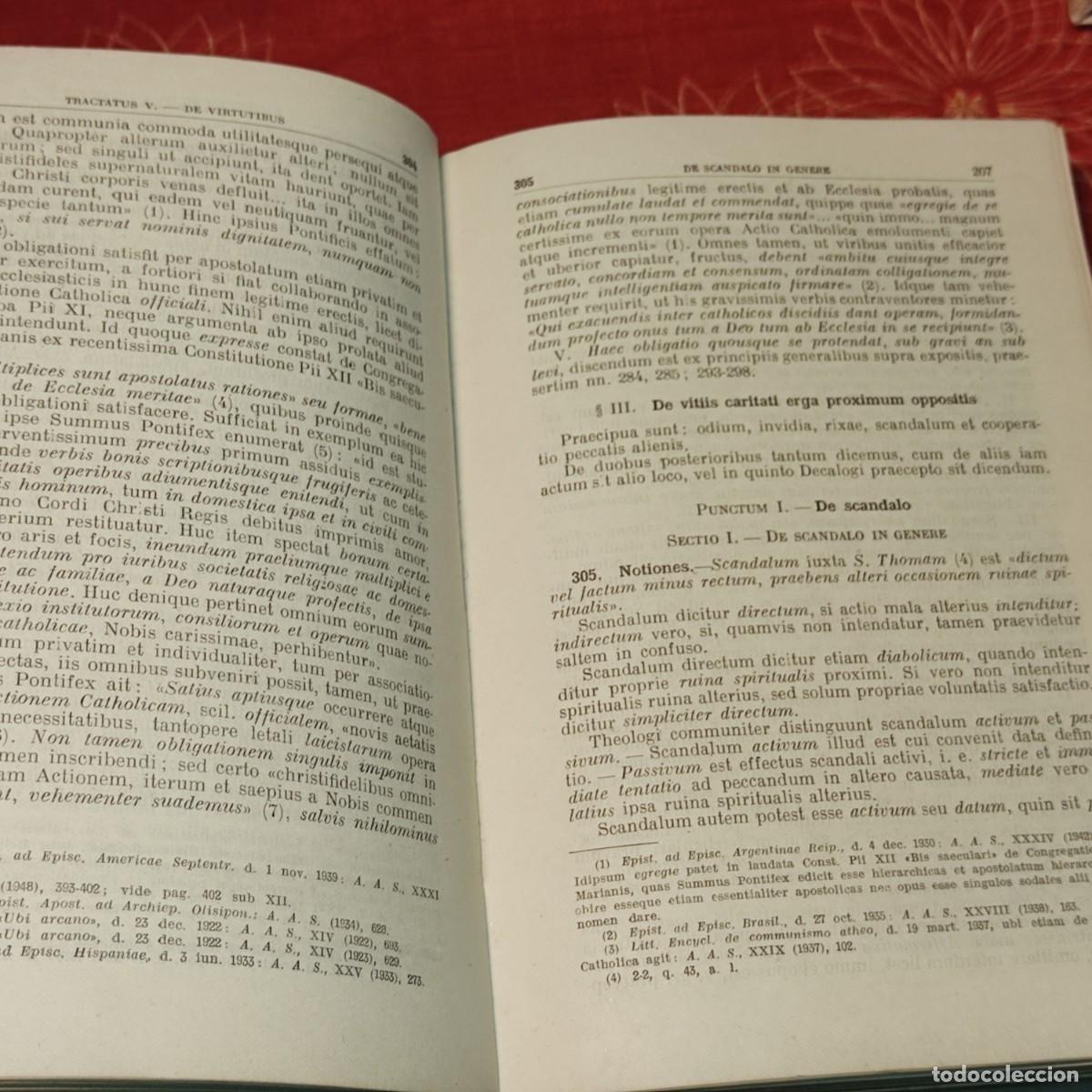 Libros antiguos: COMPENDIUM THEOLOGIAE MORALIS - Foto 7