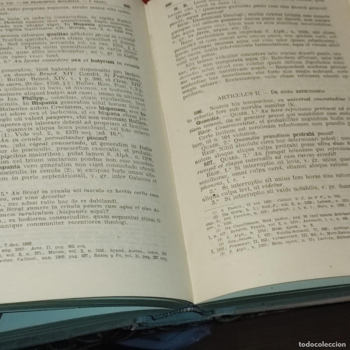 Libros antiguos: COMPENDIUM THEOLOGIAE MORALIS - Foto 8