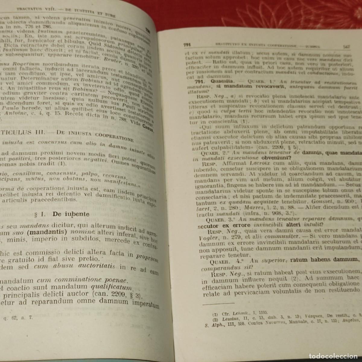 Libros antiguos: COMPENDIUM THEOLOGIAE MORALIS - Foto 9