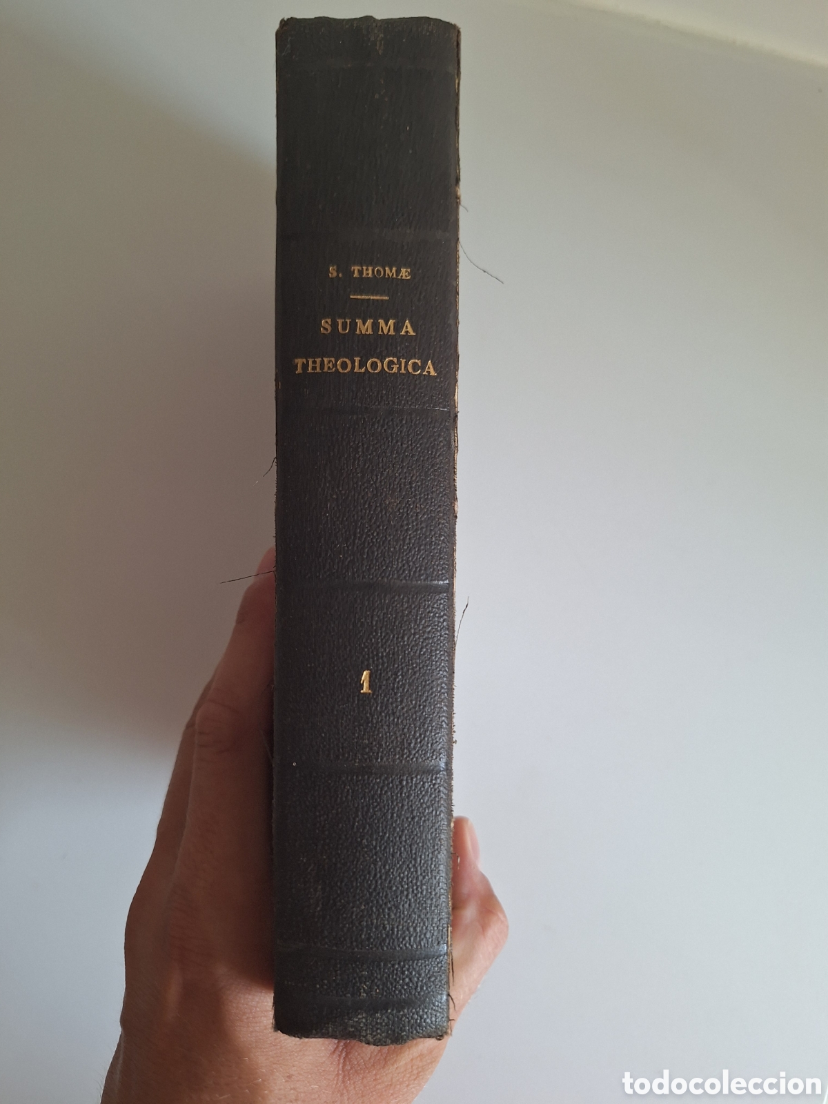Libros antiguos: SANTO TOMAS DE AQUINO, Suma Teologica (latin), Tomo I, 1880