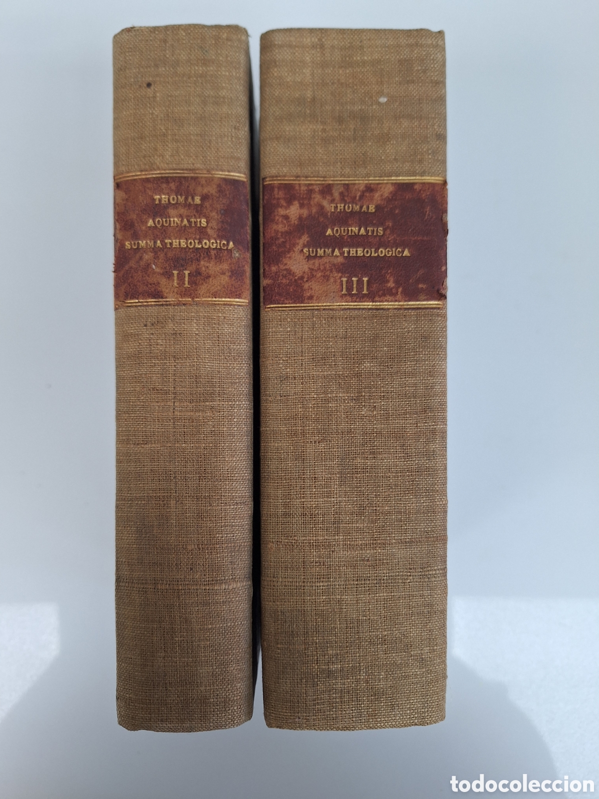 Libros antiguos: SANTO TOMAS, Suma Teologica (latin) II y III, 1894