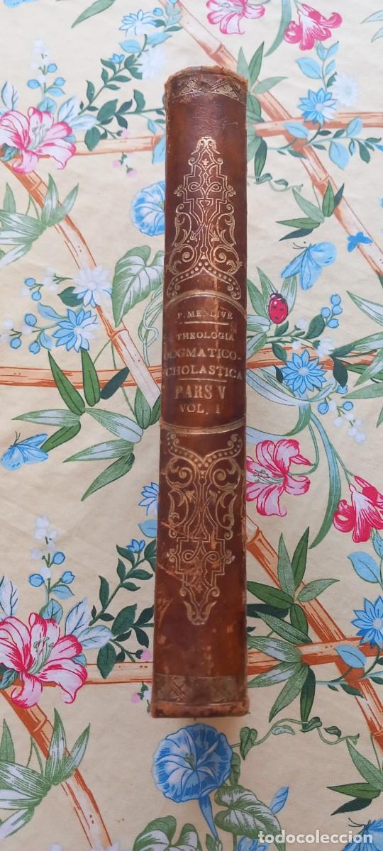 Libros antiguos: A&ntilde;o 1895 - Valladolid - Plena piel - Institutiones theologiae - Mendive