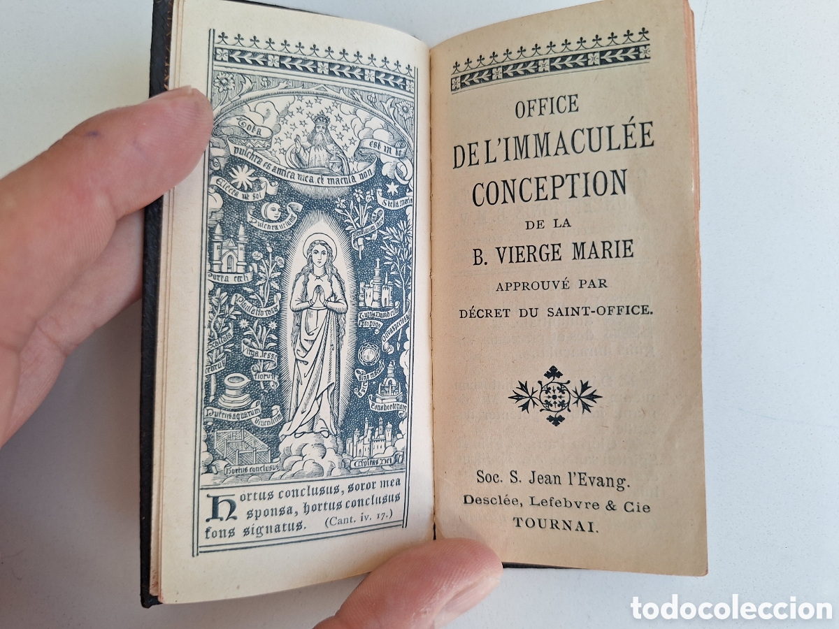 Libros antiguos: Officium Immaculatae Conceptionis, Desclee, 1906
