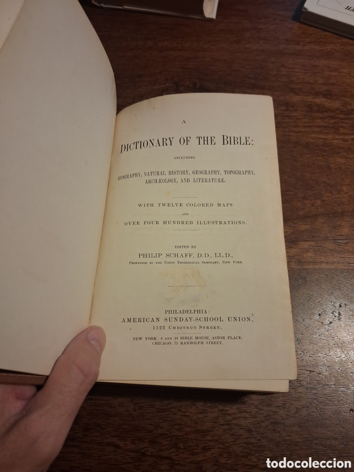 Libros antiguos: Schaffs Bible Dictionary - Foto 6