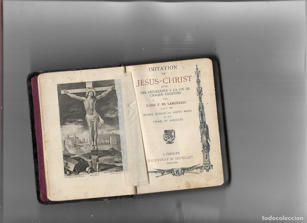 Libros antiguos: IMITATION DE JESUS - CHRIST PAR L,ABBE F- LAMENNAIS LIMOGES
