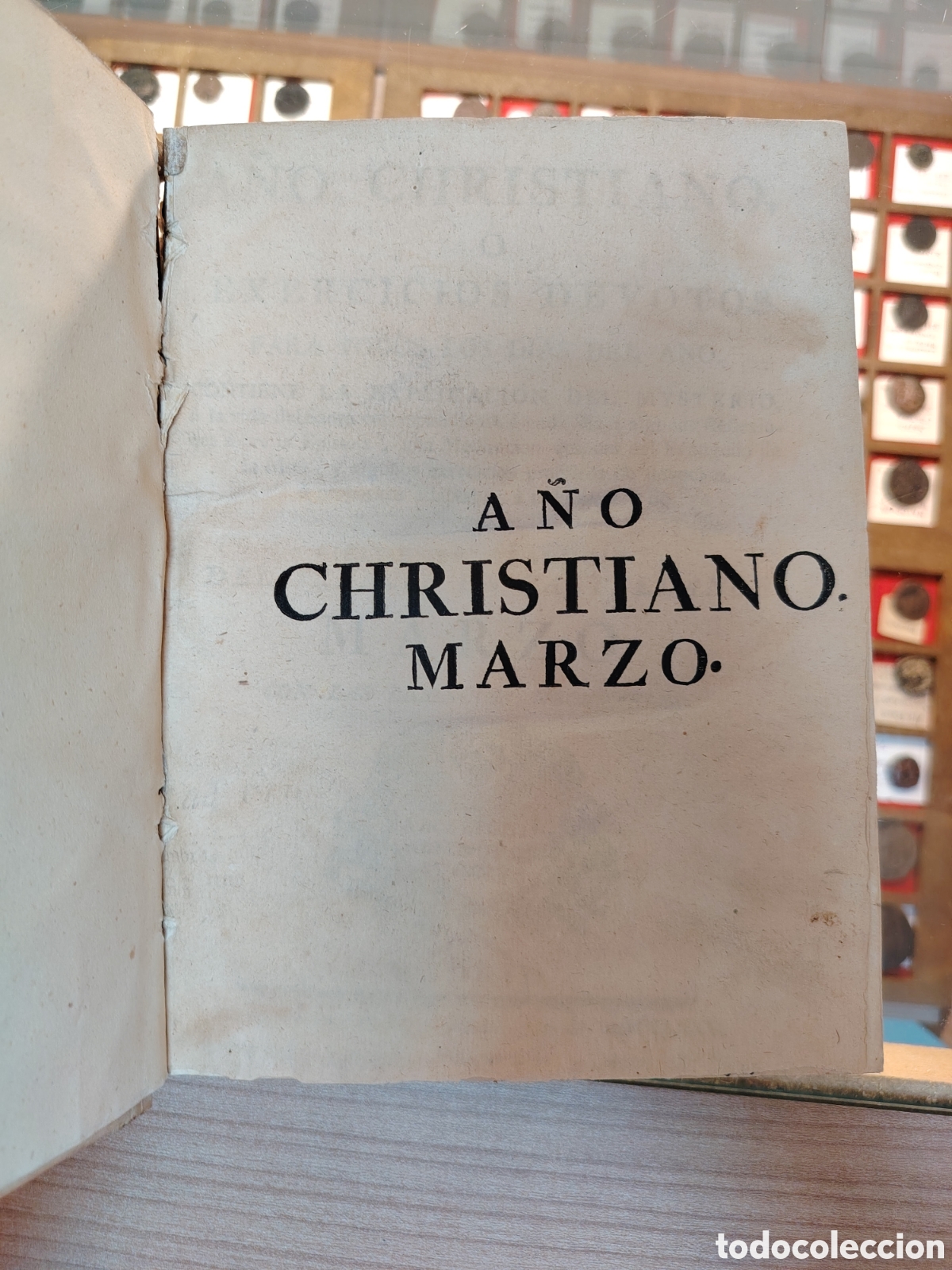 Libros antiguos: ANTIGUA COLECCI&Oacute;N FORMADA POR DOCE TOMOS A&Ntilde;O CRISTIANO O EJERCICIOS DEVOTOS SIGLO XVIII... - Foto 15