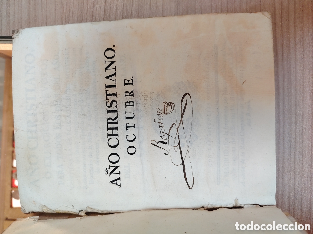 Libros antiguos: ANTIGUA COLECCI&Oacute;N FORMADA POR DOCE TOMOS A&Ntilde;O CRISTIANO O EJERCICIOS DEVOTOS SIGLO XVIII... - Foto 21