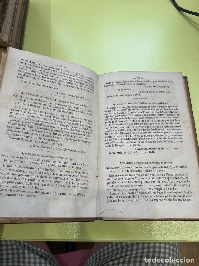 Libros antiguos: Lote de Catecismo de perseverancia - Foto 3
