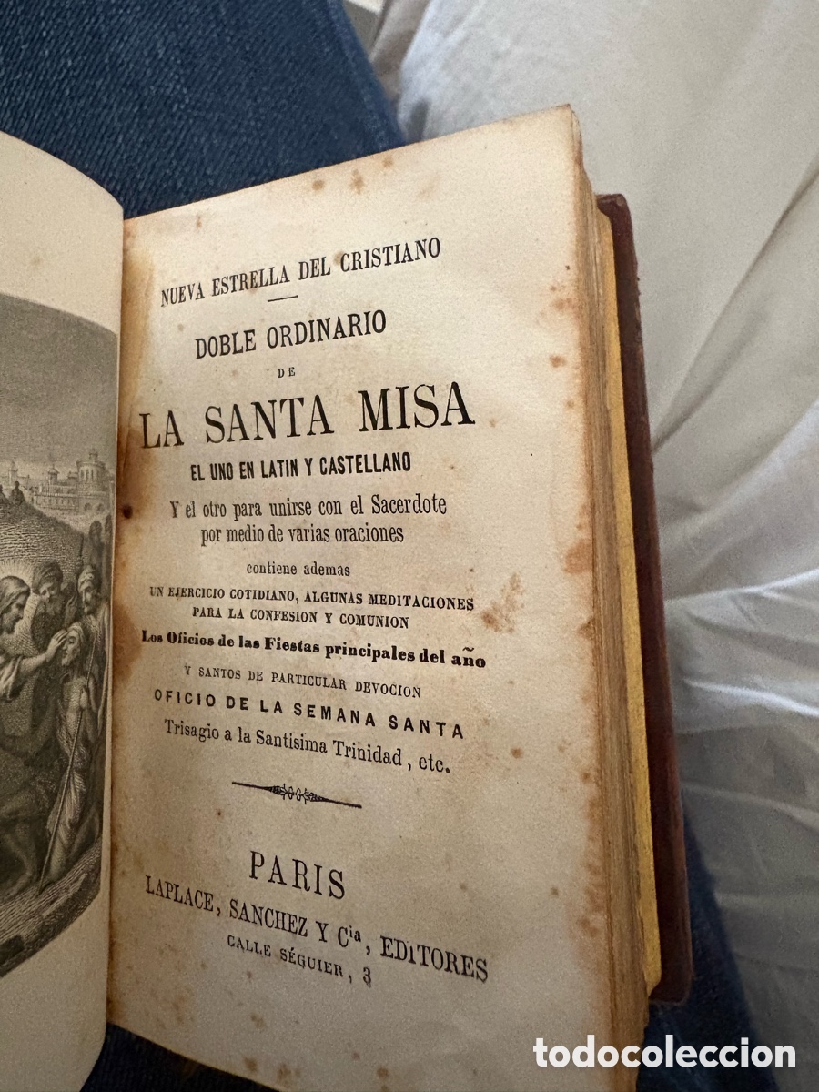 Libros antiguos: NUEVA ESTRELLA DEL CRISTIANO &ndash; MISAL ANTIGUO S. XIX &ndash; PAR&Iacute;S &ndash; ESTUCHE ORIGINAL