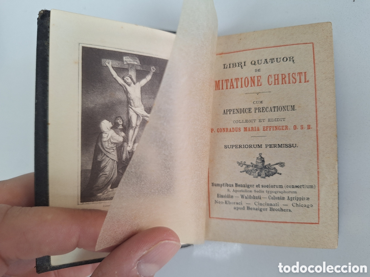 Libros antiguos: KEMPIS, Imitatio Christi (latin), 1878