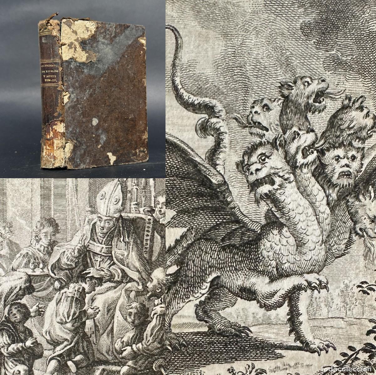Libros antiguos: A&Ntilde;O 1800 - CATECISMO DE LOS PADRES RIPALDA Y ASTETE - GRABADOS -