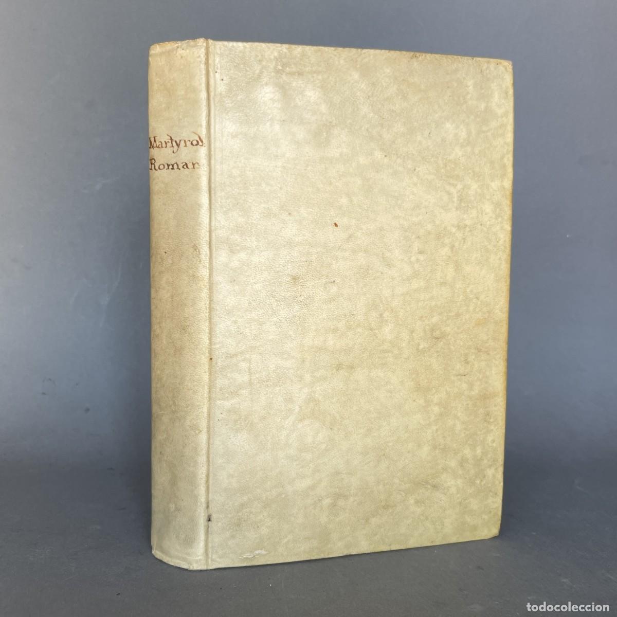 Libros antiguos: A&ntilde;o 1802 - Martyrologium romanum - Pergamino - santos beatos y m&aacute;rtires