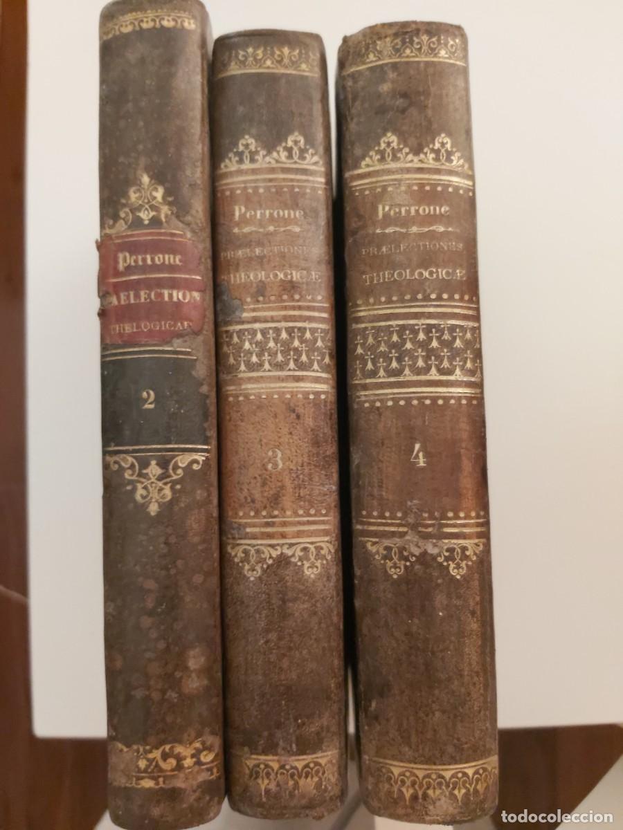 Libros antiguos: Libros Antiguos &rdquo;Praelectiones Theologicae&rdquo; - Giovanni Perrone (Tomos 2, 3 y 4)