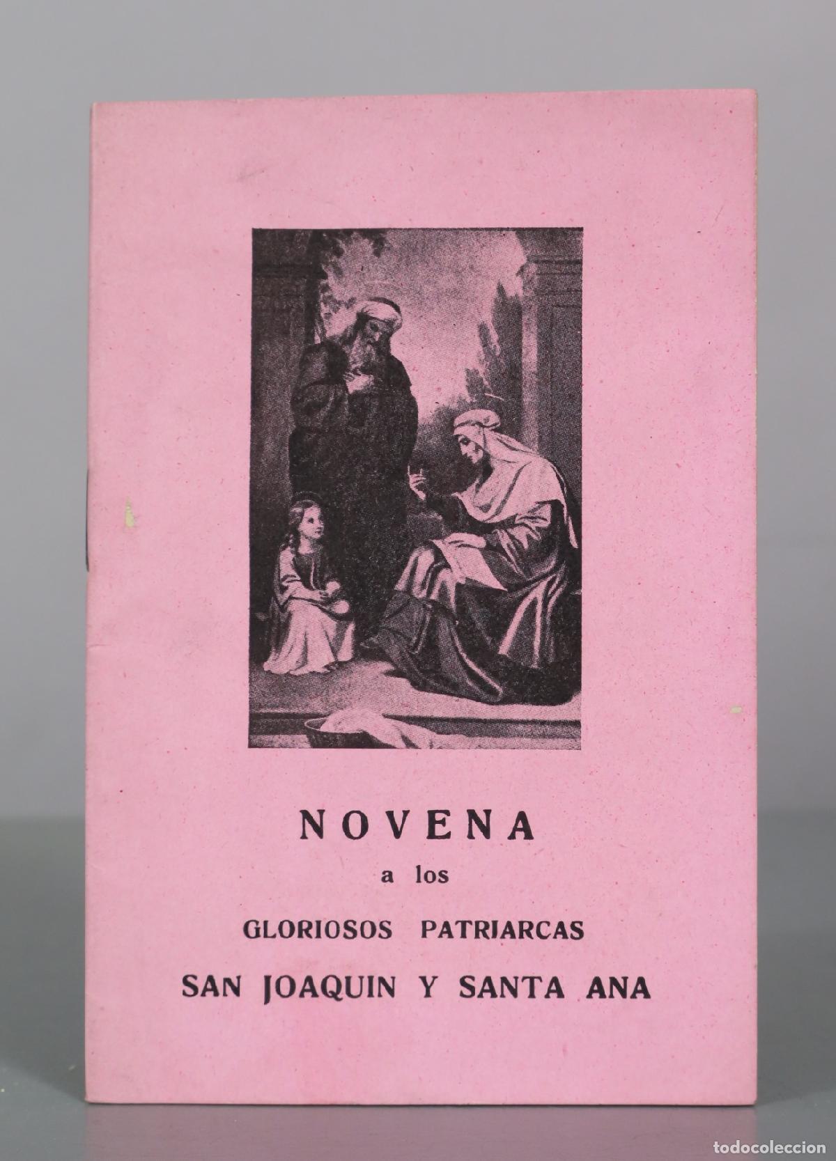 Libros antiguos: Novena a los Gloriosos Patriarcas San Joaqu&iacute;n y Santa Ana - Joaqu&iacute;n Mart&iacute;nez Riesgo