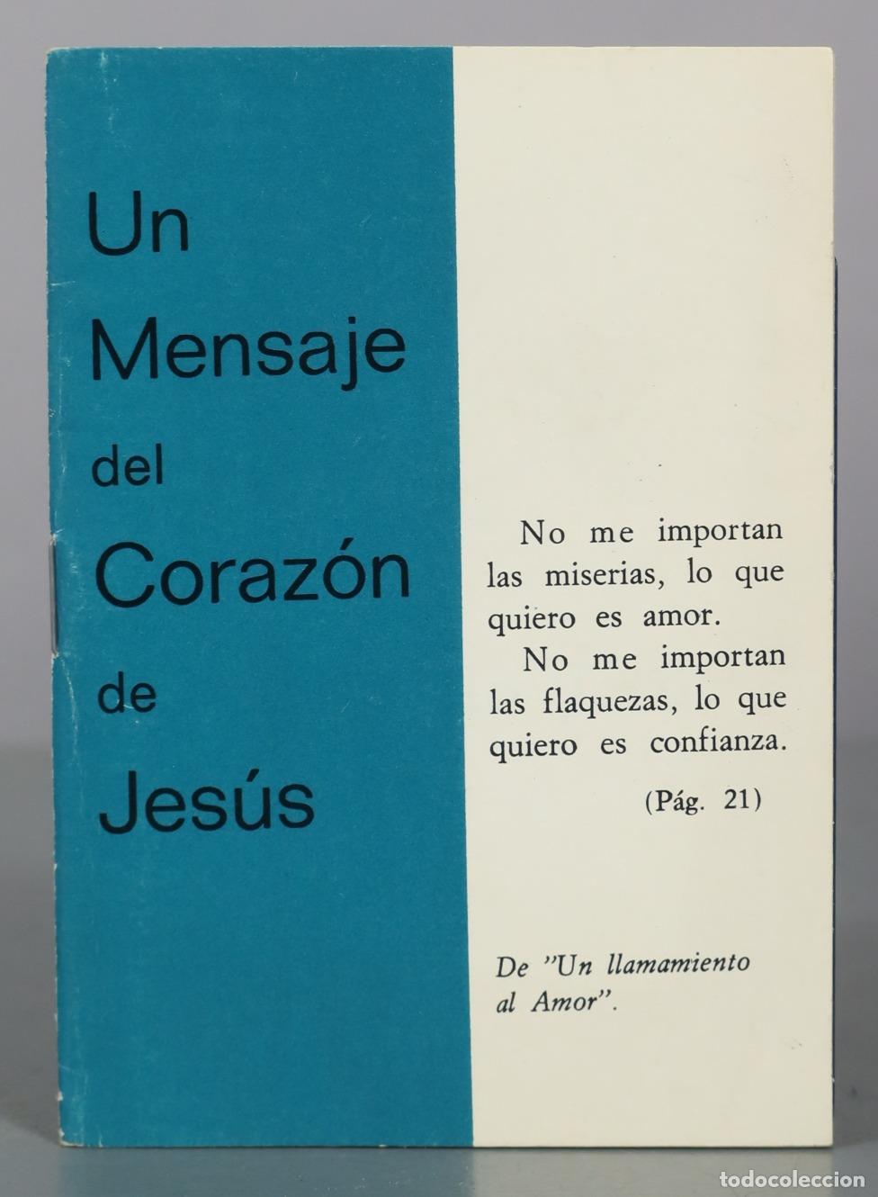 Libros antiguos: Un Mensaje del Coraz&oacute;n de Jes&uacute;s