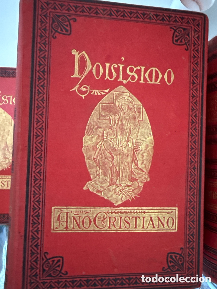 Libros antiguos: Colecci&oacute;n completa &ldquo;Nov&iacute;simo a&ntilde;o Cristiano&rdquo;, Juan Croisset, 1853