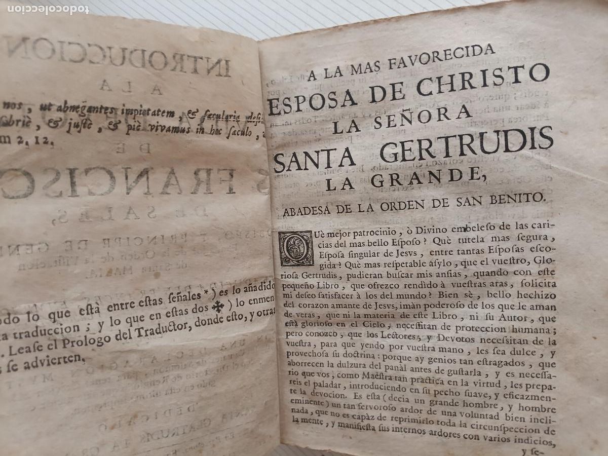 Libros antiguos: INTRODUCCION A LA VIDA DEVOTA DE S. FRANCISCO DE SALES - Foto 4