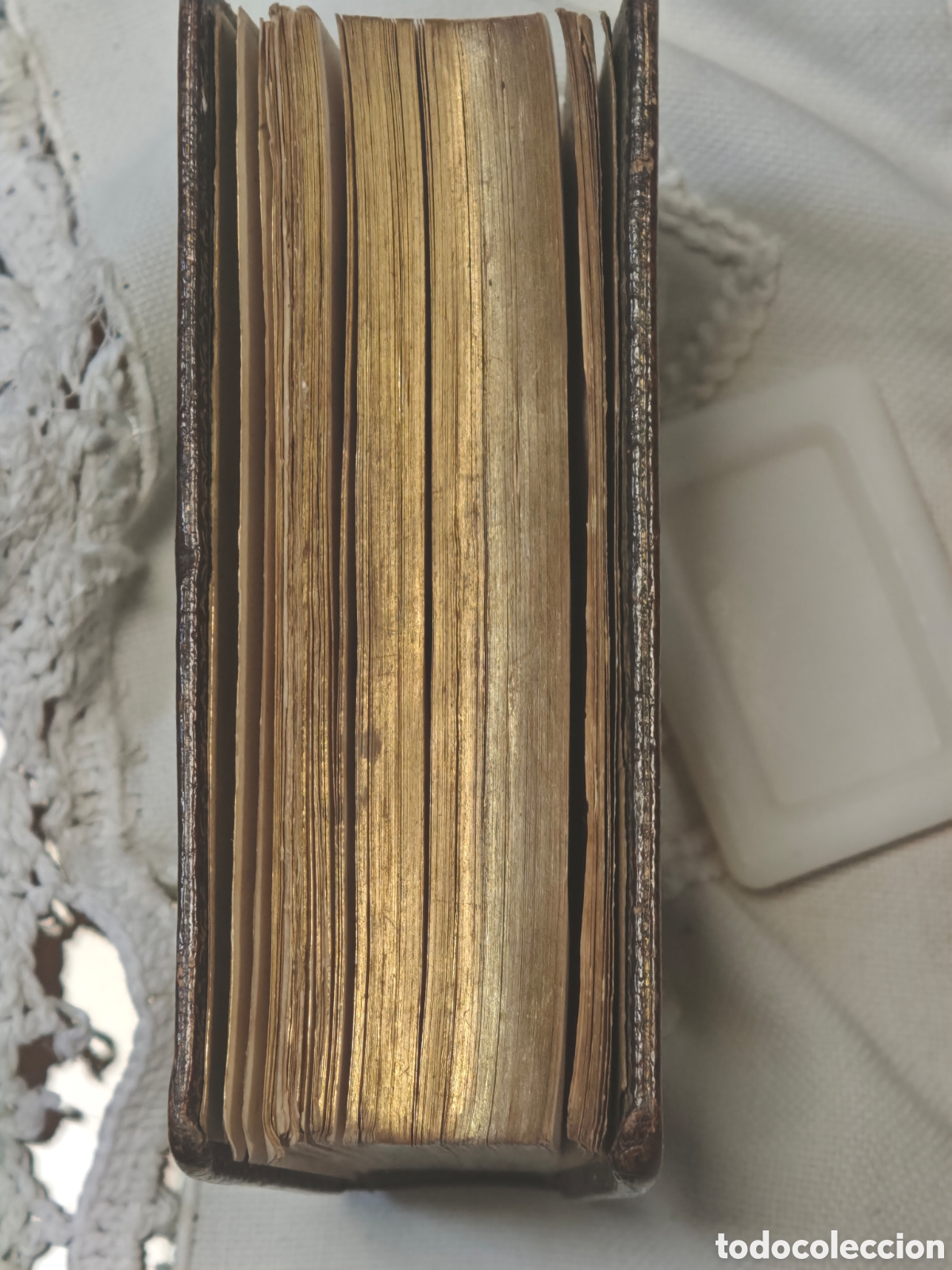 Libros antiguos: Misal Paroissien Romain (1886) - Piel y dorados con cromolitograf&iacute;as