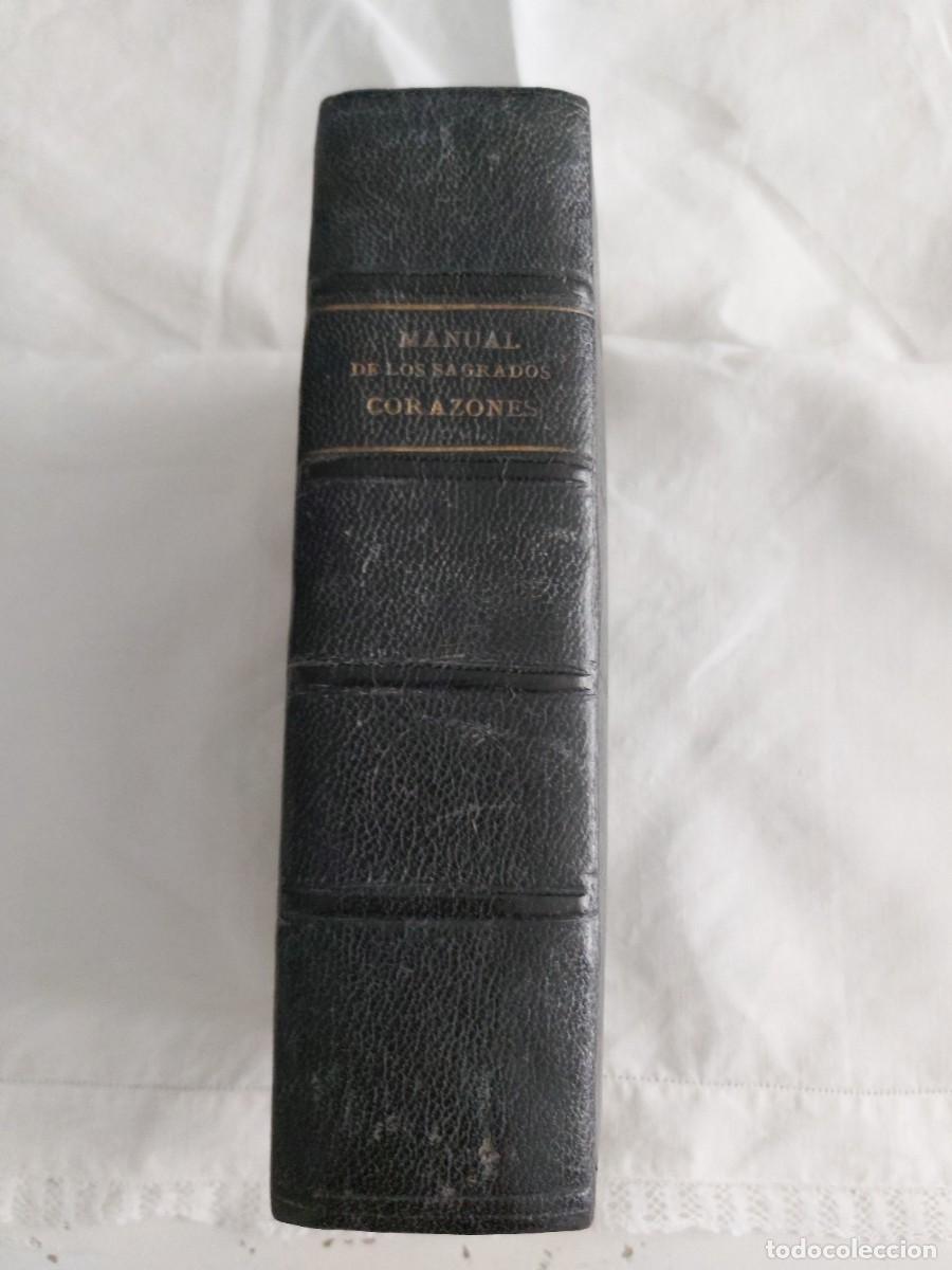 Libros antiguos: Libro Antiguo 1895 - Manual de las Alumnas de los Sagrados Corazones (Piel / Dedicatoria 1943)