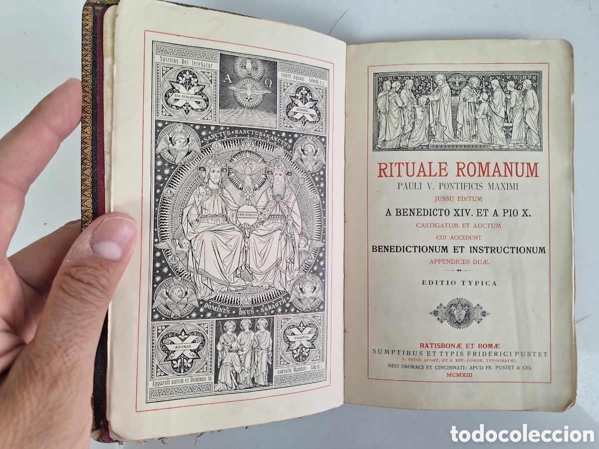 Libros antiguos: Rituale Romanum, Pustet, a&ntilde;o 1913
