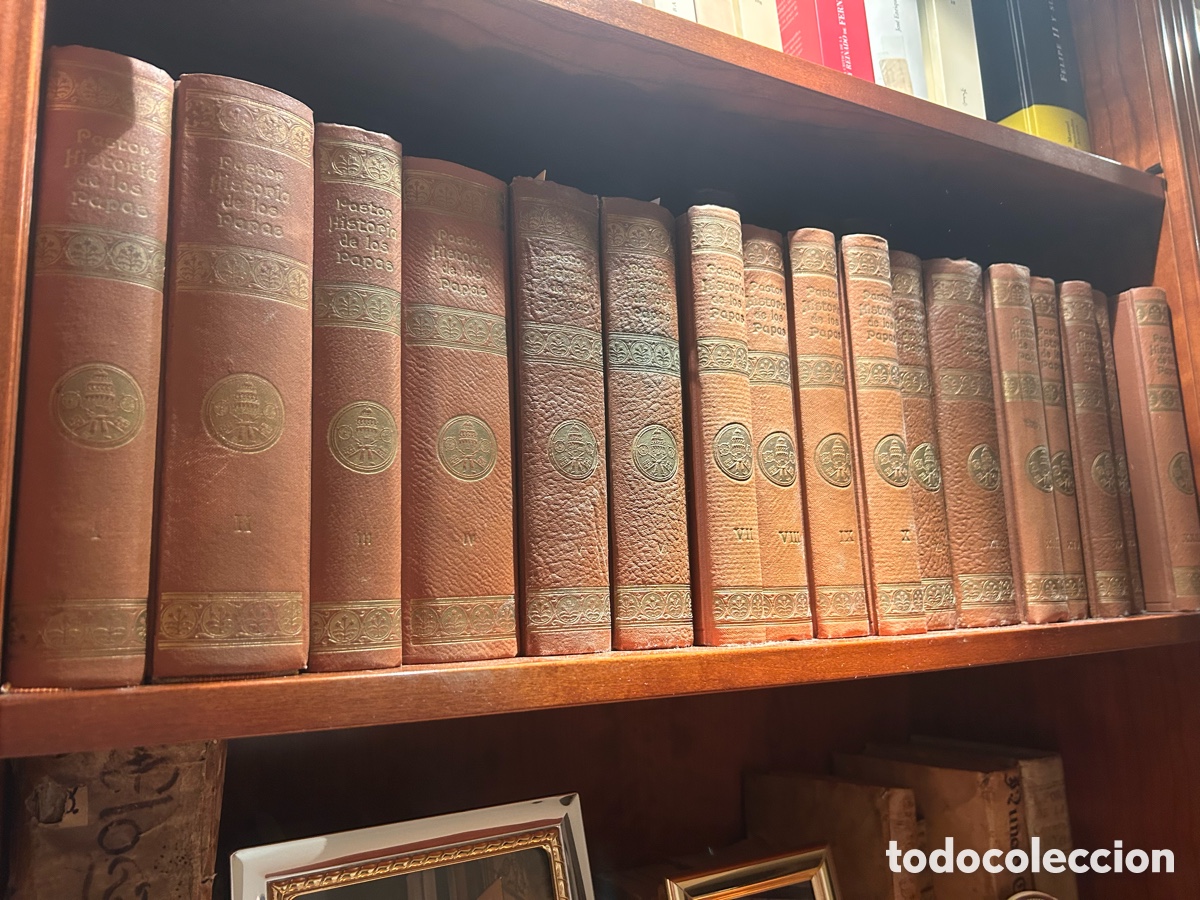 Libros antiguos: Historia de los Pap&aacute;s. Luis Von Pastor, 39 volumenes
