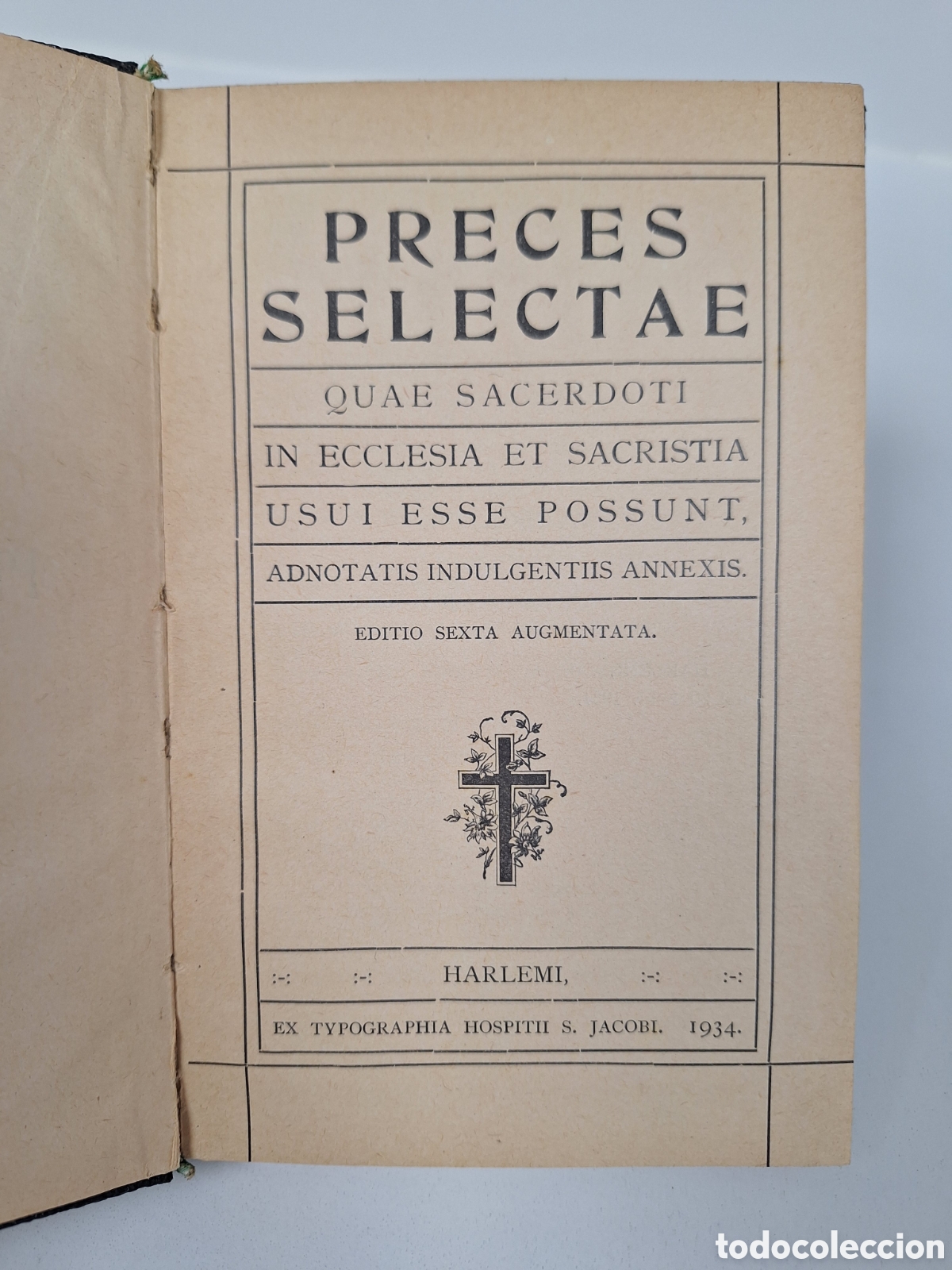 Libros antiguos: Preces Selectae quae sacerdoti in ecclesia et sacristia, 1934