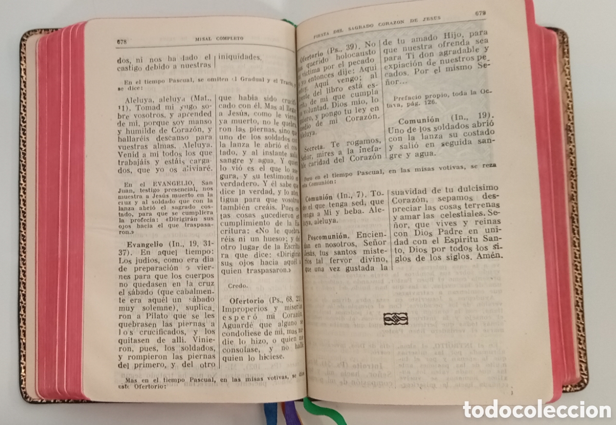 Libros antiguos: .LIBRO MISAL COMPLETO DE V. MOLINA, S.J. - Foto 4