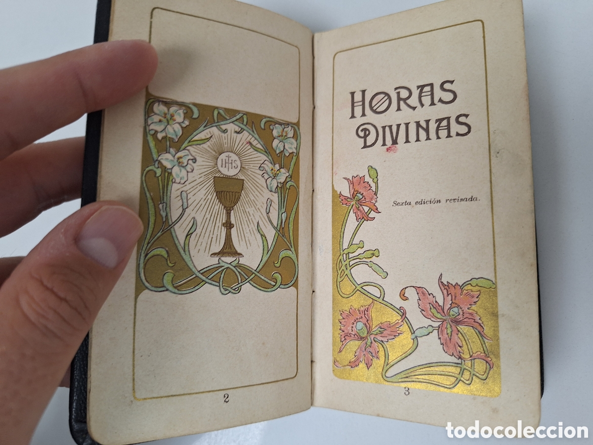 Libros antiguos: Devocionario Horas Divinas, 1910?