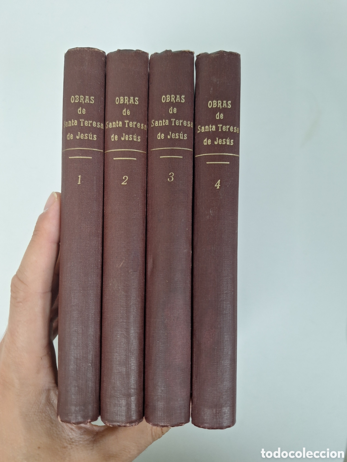 Livros antigos: Obras de Santa Teresa, 4 tomos, a&ntilde;o 1916