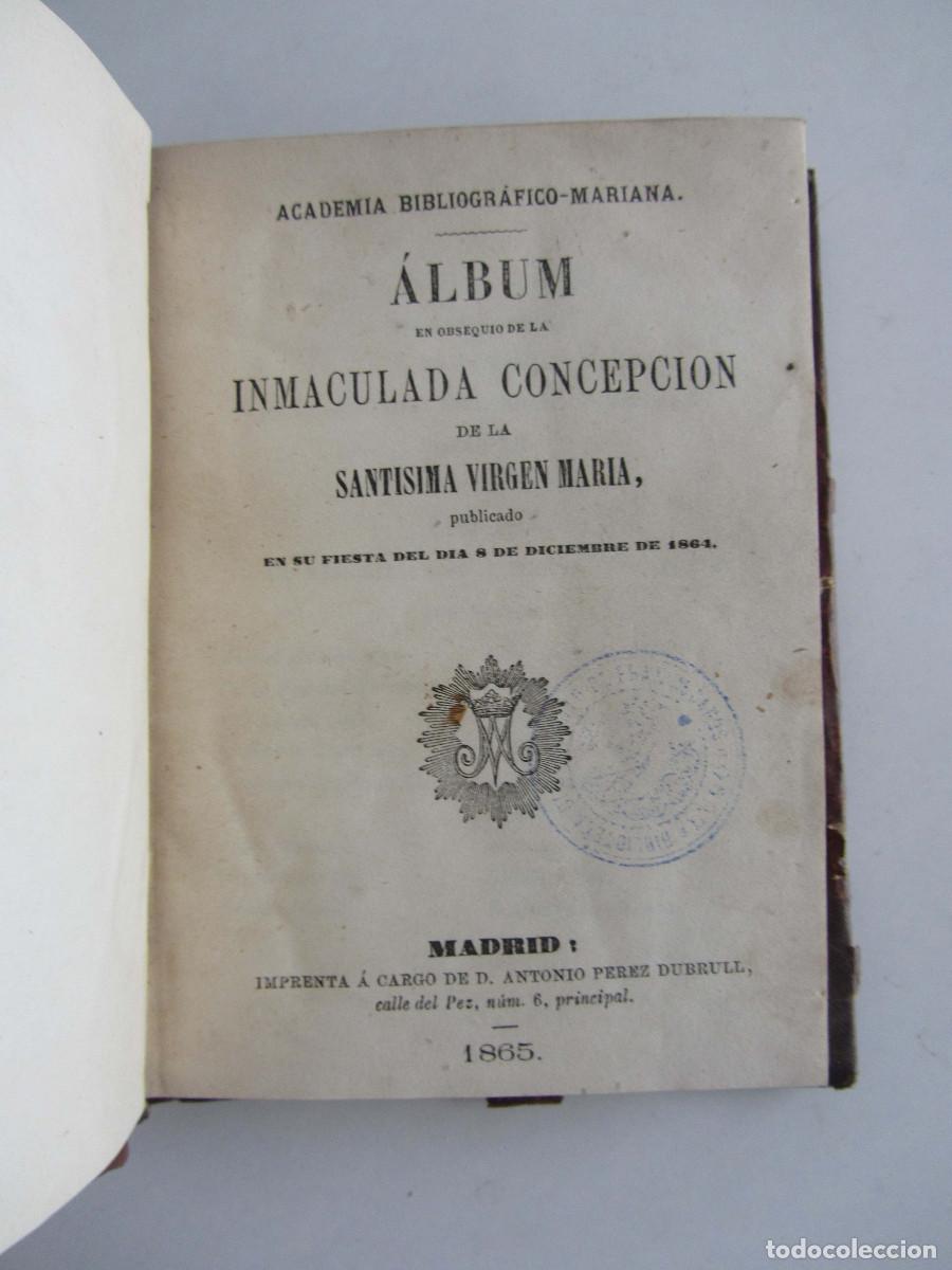 Libros antiguos: Volumen facticio de poes&iacute;a mariana y publicaciones de la Academia Bibliogr&aacute;fico-Mariana L&eacute;reda 1865