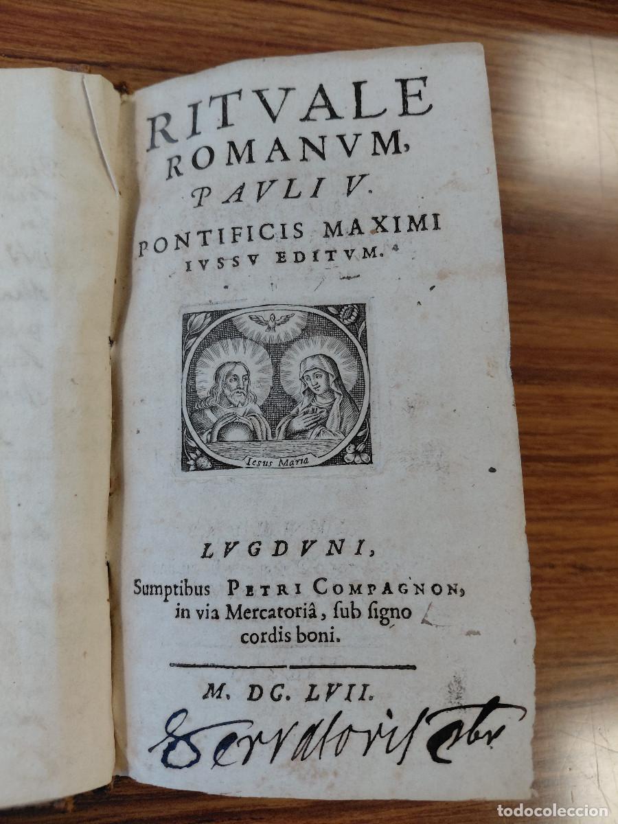 Livres anciens: RITUALE ROMANUM PAULI V&ndash; 1657 .CONTIENE RITOS, INCLUIDO EXORCISMOS. LEER DESCRIPCION