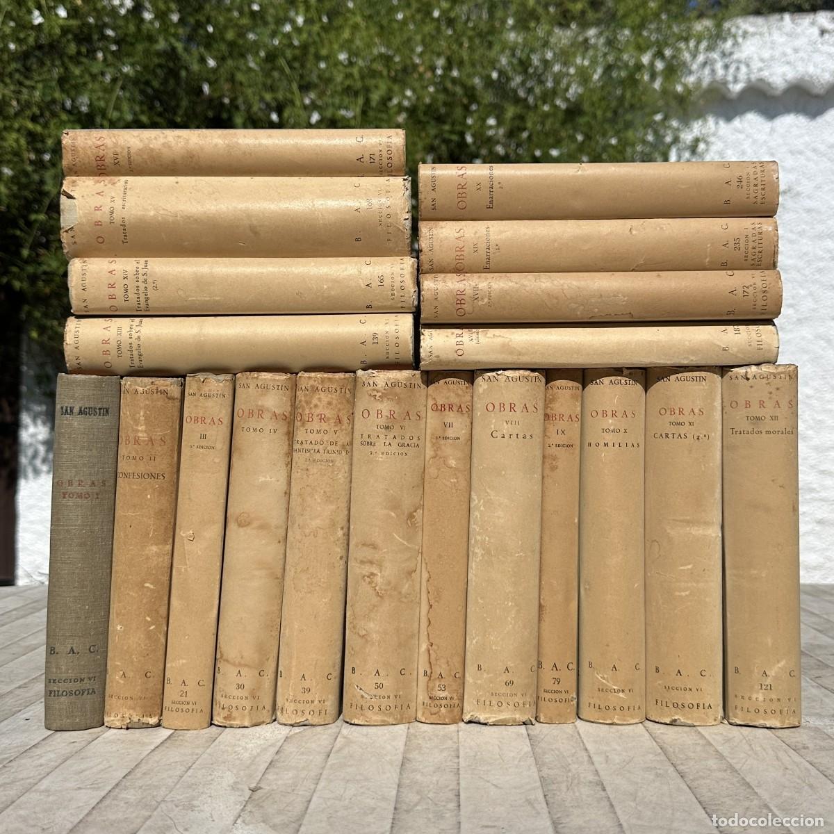 Old books: Obras Completas San Agust&iacute;n - Tomos I-XX - BAC - BIBLIOTECA DE AUTORES CRISTIANOS