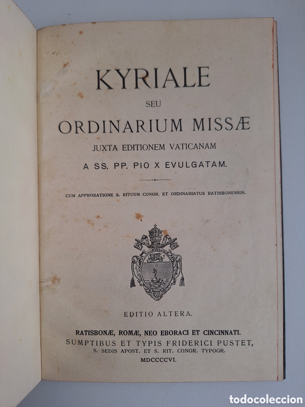 Antiquarische B&uuml;cher: Kyriale seu Ordinarium Missae, Pustet, 1906