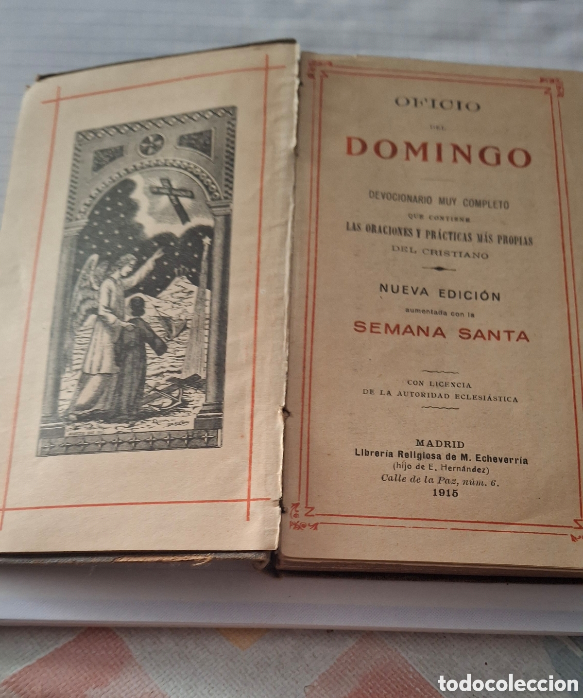 Libros antiguos: OFICIO DEL DOMINGO. A&Ntilde;O 1915 - Foto 2