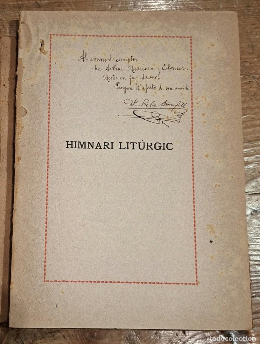 Libros antiguos: SALA BONFILL, JOSEP: HIMNARI LIT&Uacute;RGIC