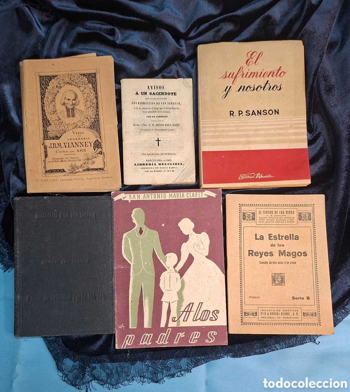 Libros antiguos: Lote de 6 libros religiosos antiguos