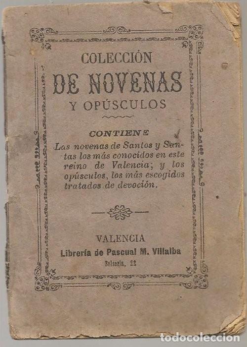 Libros antiguos: NOVENA A SAN RAFAEL ARCANGEL venerado iglesia parroquial de san Miguel Valencia ,1897