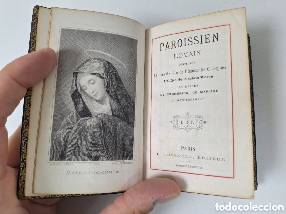 Libros antiguos: Ancien Paroissien Romain (1888) - L. Thibault &Eacute;diteur, Paris