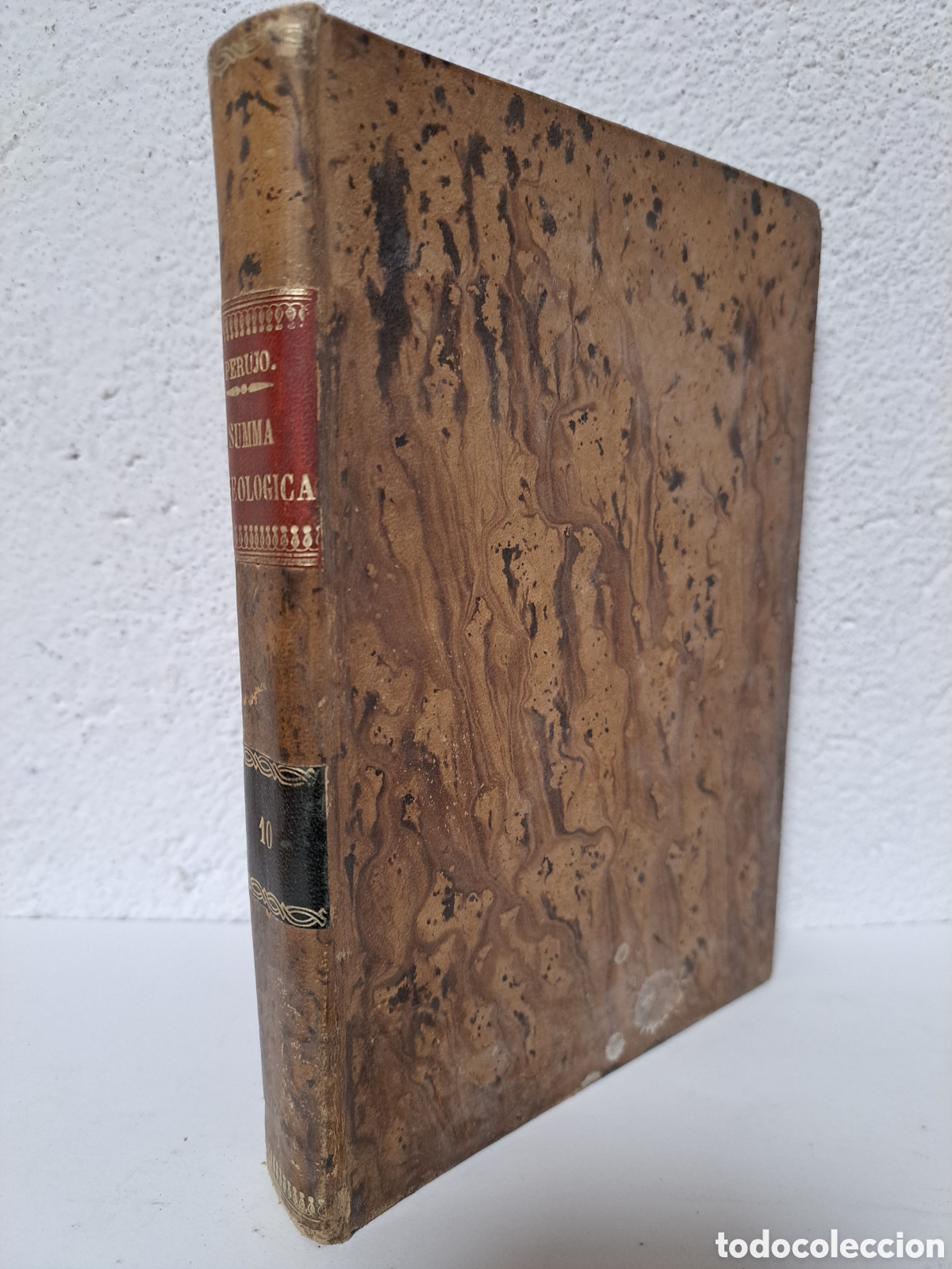 Libros antiguos: SUMMA THEOLOGICA, TOMO DECIMO - THOMAE AQUINATIS - 1882, EDICION A CARGO DE N. A. PERUJO